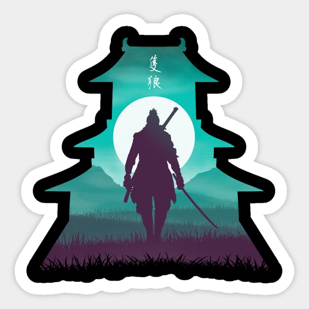 Wolf the Shinobi Sticker by ddjvigo